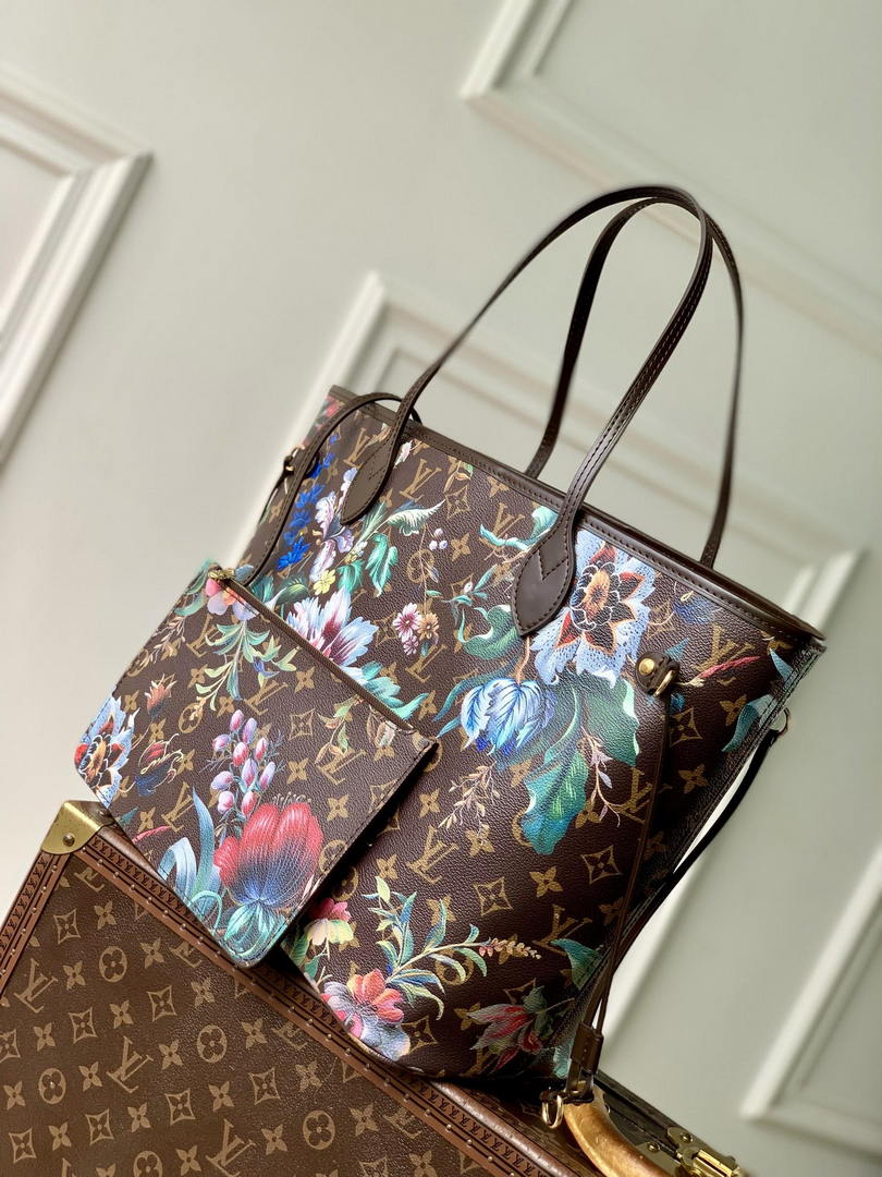 Louis Vuitton LV M28918 Neverfull MM Handbag Other Monogram Canvas