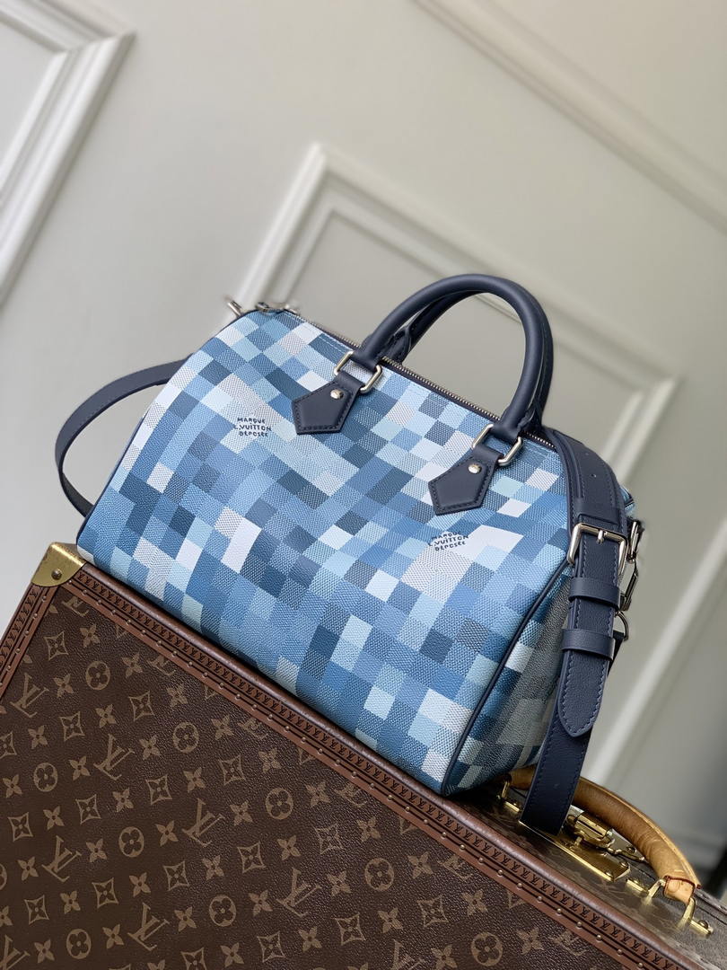 Louis Vuitton  LV M28978 Speedy 30  Bandoulière  Bag  Blue