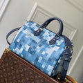 Louis Vuitton  LV M28978 Speedy 30 Bandoulière Bag Indigo Blue - Default Title - View 1