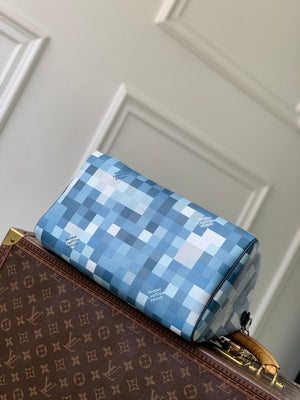 Louis Vuitton  LV M28978 Speedy 30 Bandoulière Bag Indigo Blue - Default Title - View 4