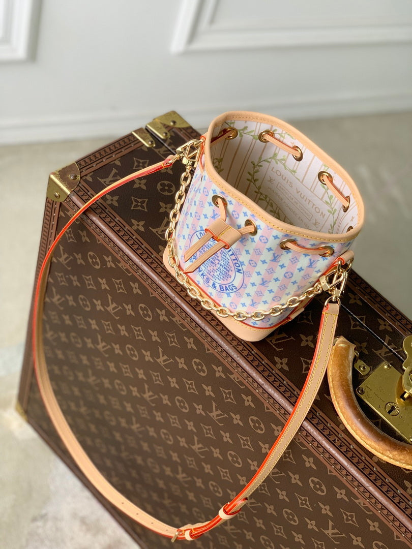 Louis Vuitton LV M29029 Nano Noé Bag LV Stamp Blue - Default Title - View 10