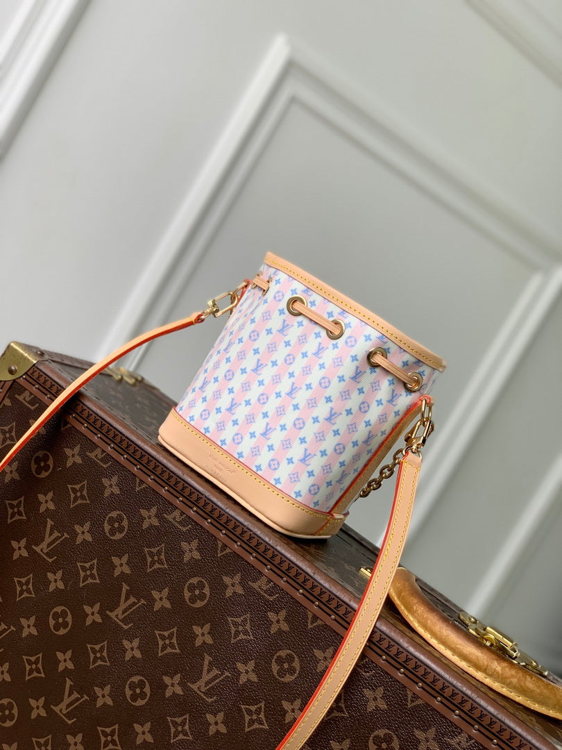 Louis Vuitton LV M29029 Nano Noé Bag LV Stamp Blue