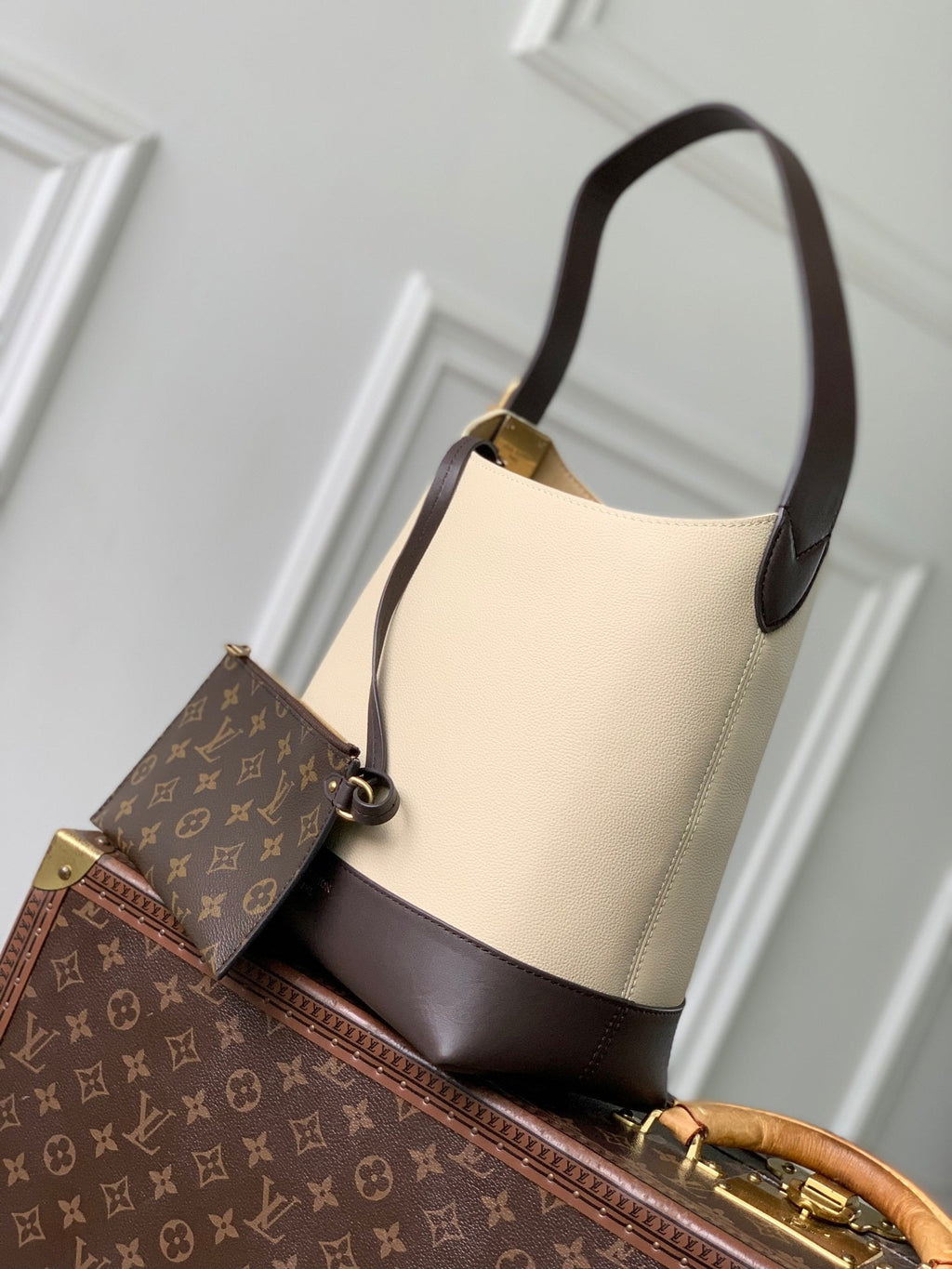 Louis Vuitton LV M29068 Low Key Hobo PM Bag Brown