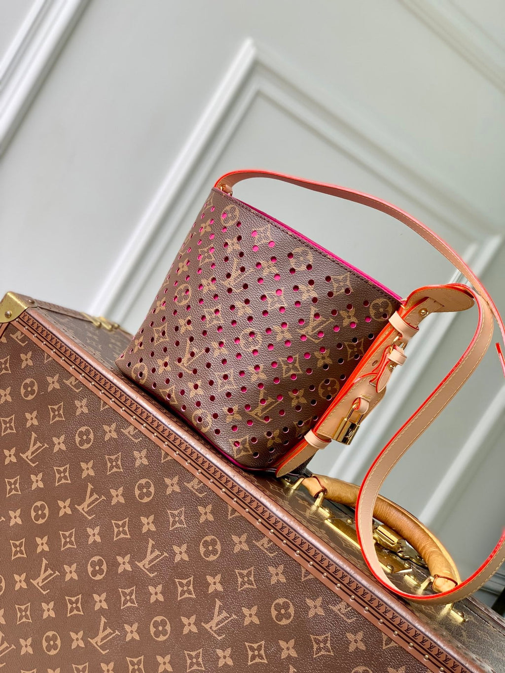 Louis Vuitton LV M29075 All In BB Bag Pop Crush