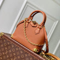 Louis Vuitton  LV M29091 Alma Trunk BB Bag Monogram Empreinte Leather Tan