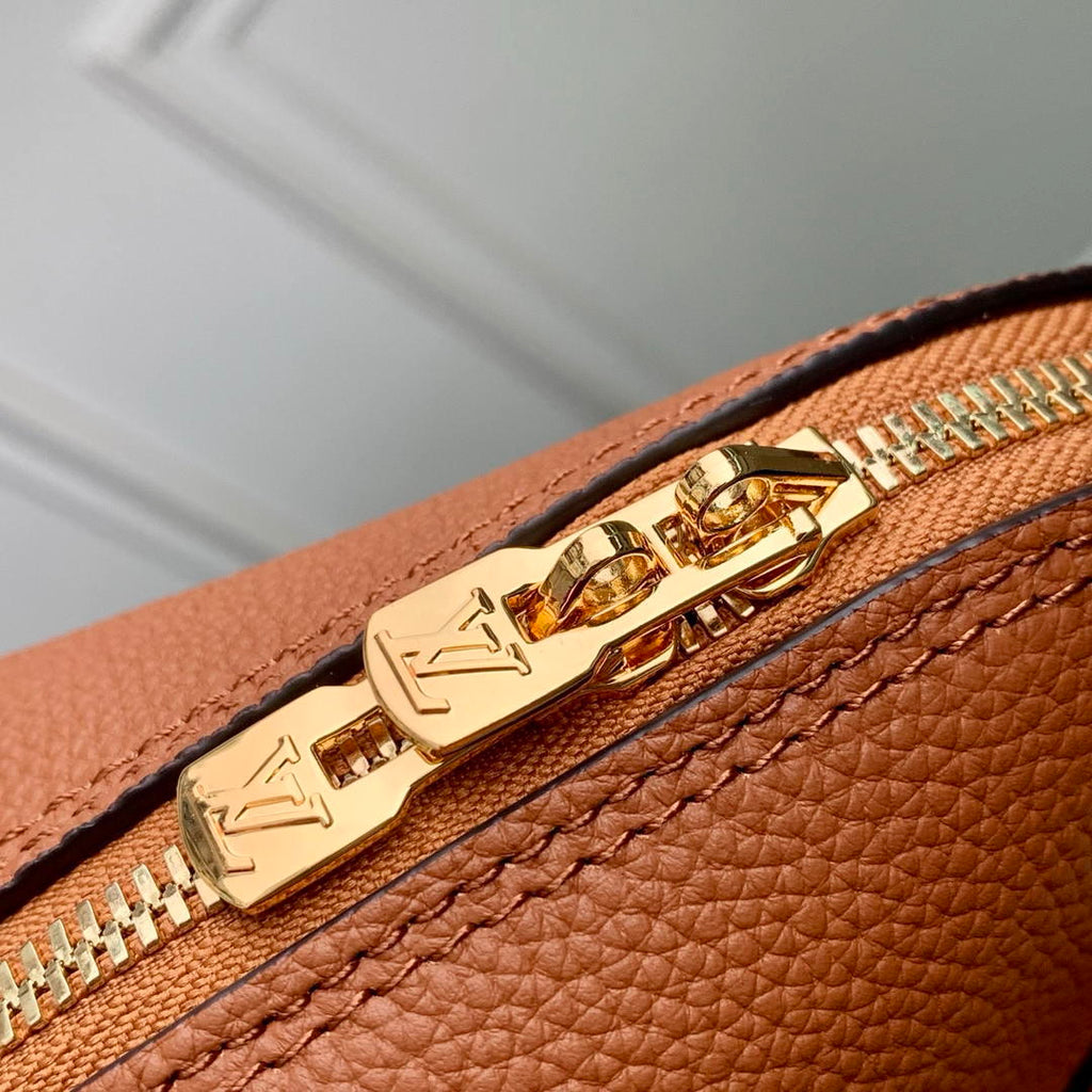 Louis Vuitton  LV M29091 Alma Trunk BB Bag Monogram Empreinte Leather Tan