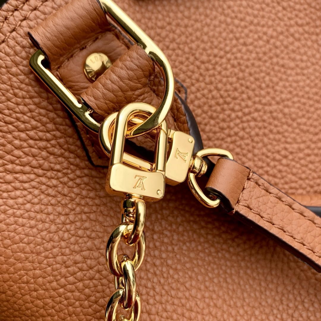 Louis Vuitton  LV M29091 Alma Trunk BB Bag Monogram Empreinte Leather Tan