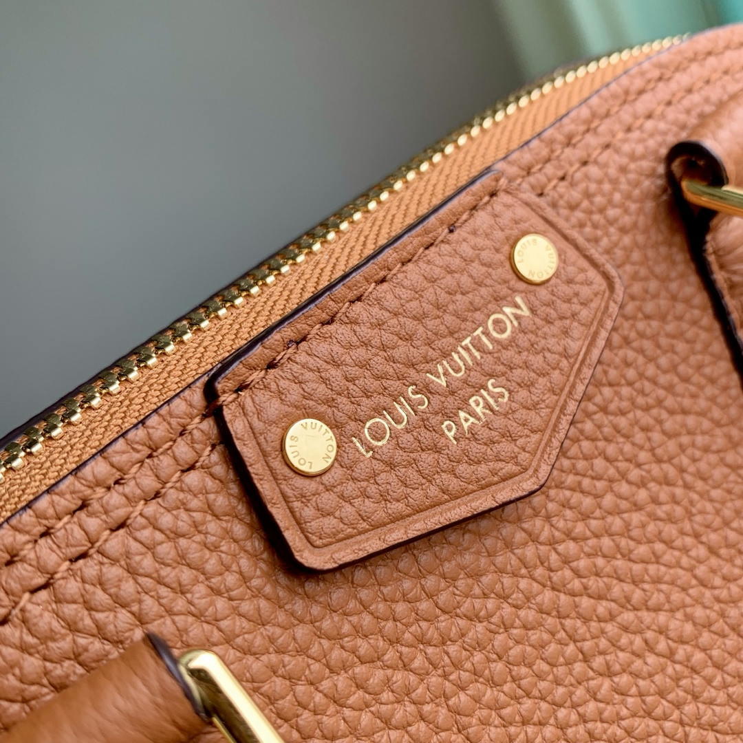 Louis Vuitton  LV M29091 Alma Trunk BB Bag Monogram Empreinte Leather Tan