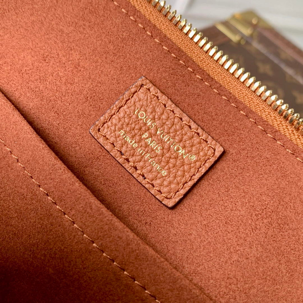 Louis Vuitton  LV M29091 Alma Trunk BB Bag Monogram Empreinte Leather Tan