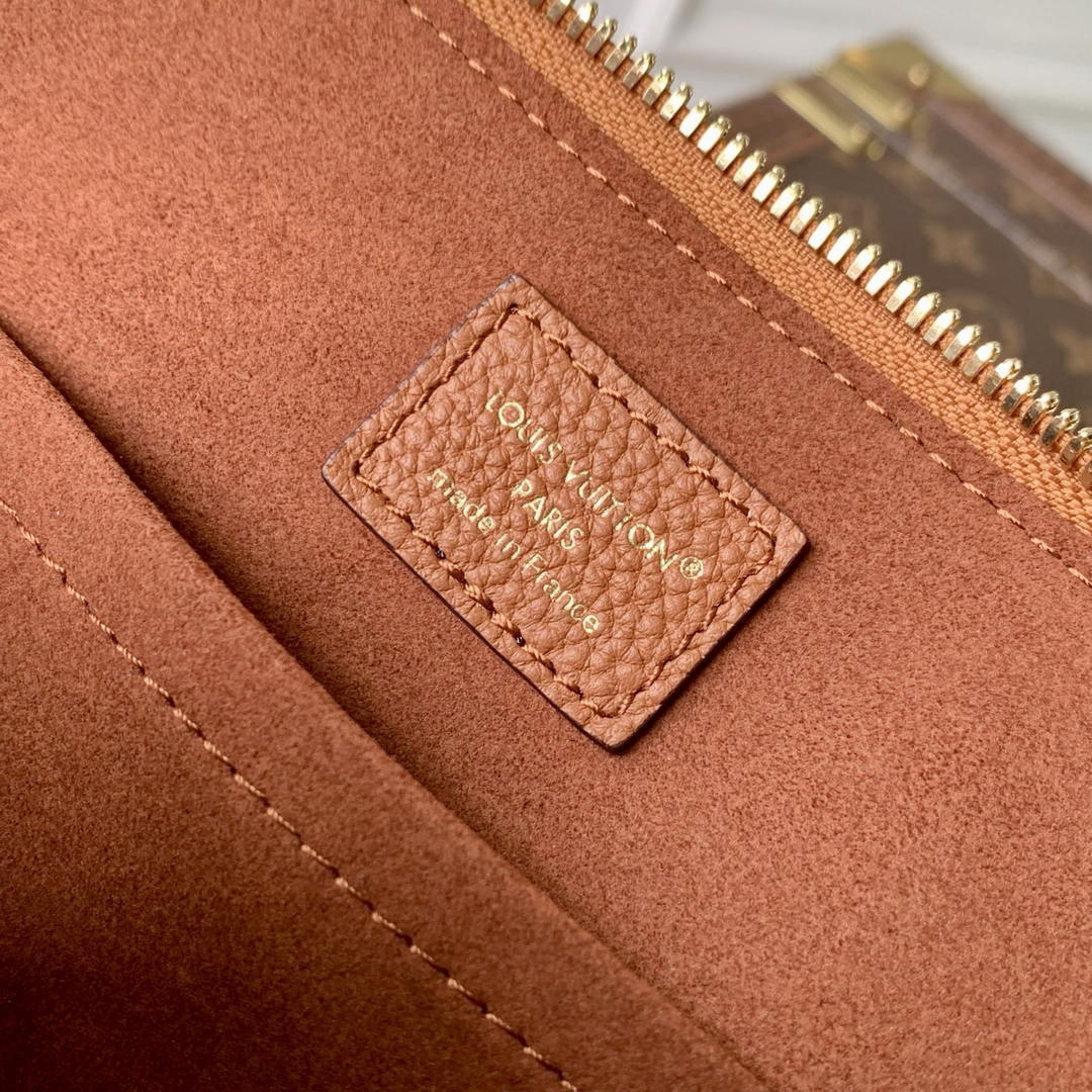 Louis Vuitton  LV M29091 Alma Trunk BB Bag Monogram Empreinte Leather Tan