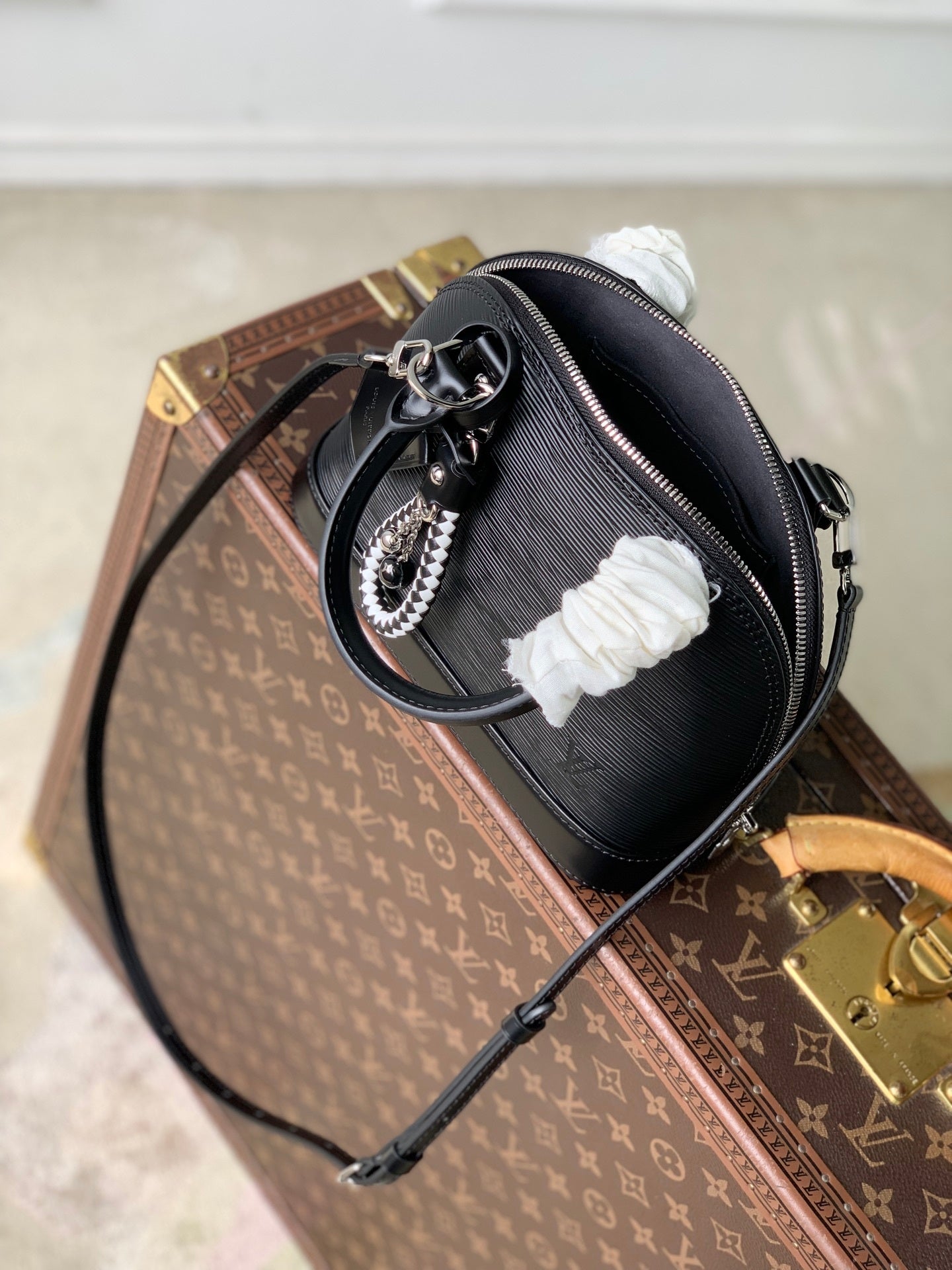 Louis Vuitton LV M29125 Alma BB Bag Black - Default Title - View 9