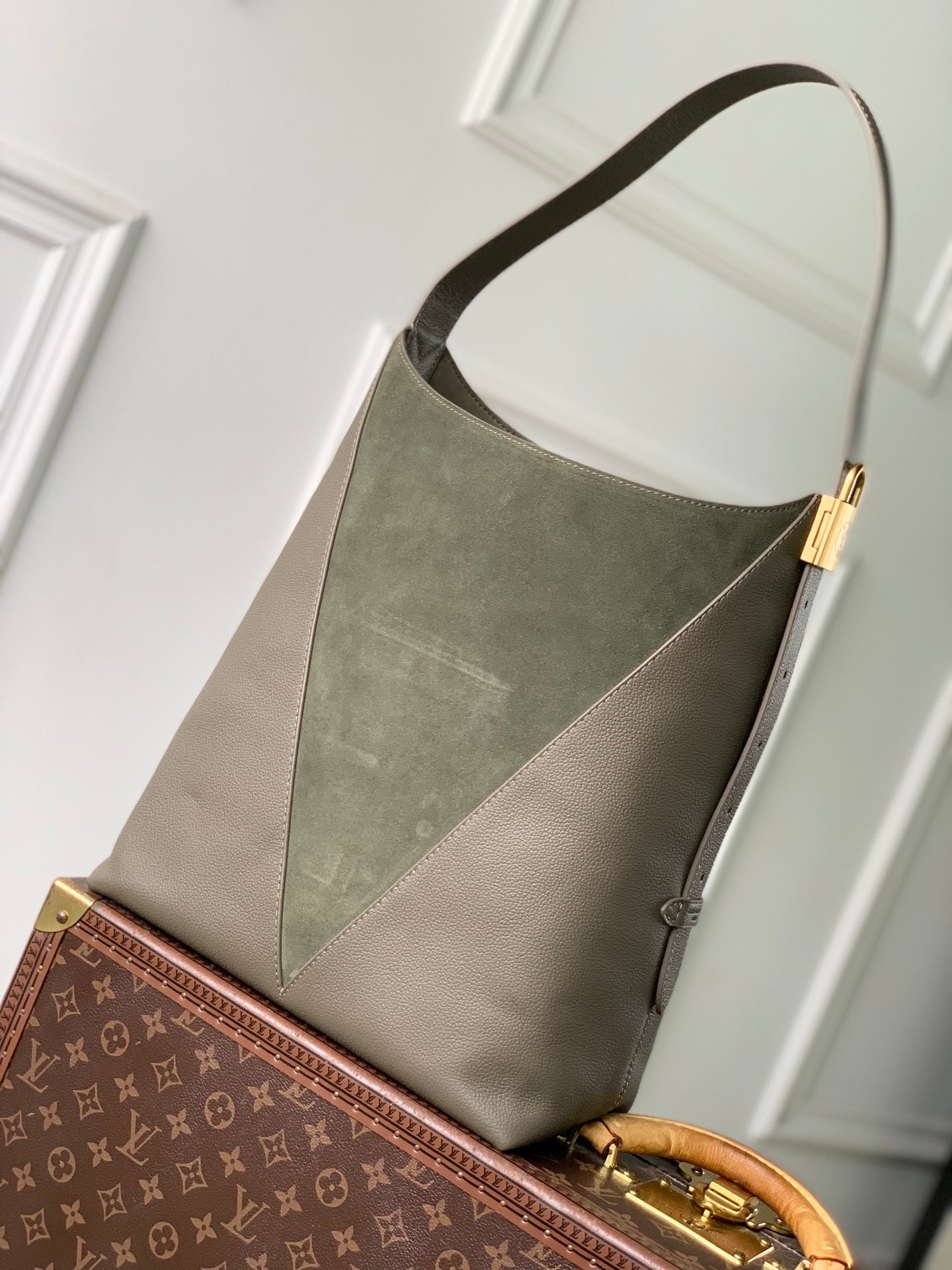 Louis Vuitton LV M29144 Low Key Hobo MM Bag Dark Fango - Default Title - View 3