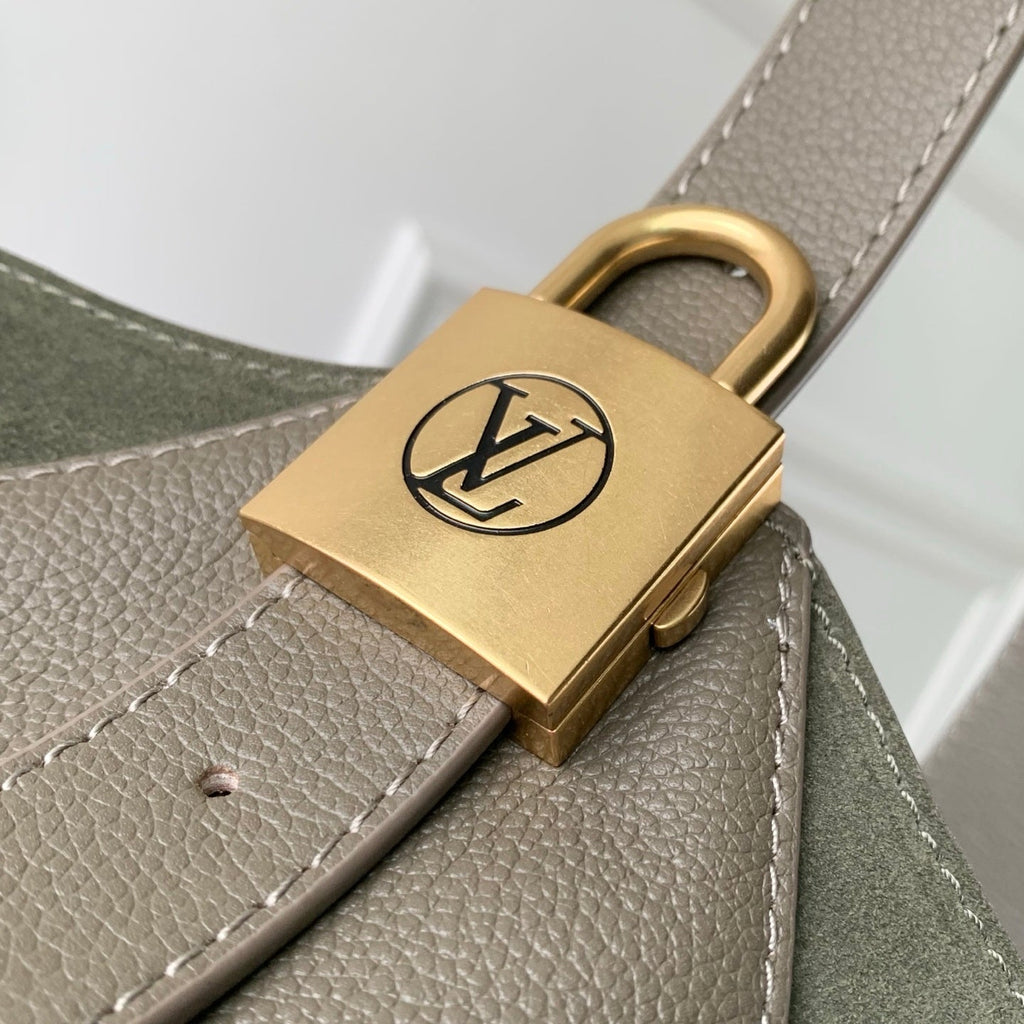 Louis Vuitton LV M29144 Low Key Hobo MM Bag Dark Fango