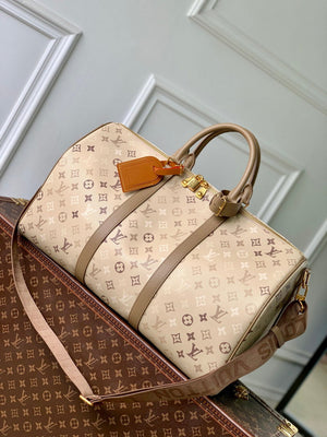 Louis Vuitton LV M29159 Keepall Bandoulière 50 Bag Sand Beige - Default Title - View 1