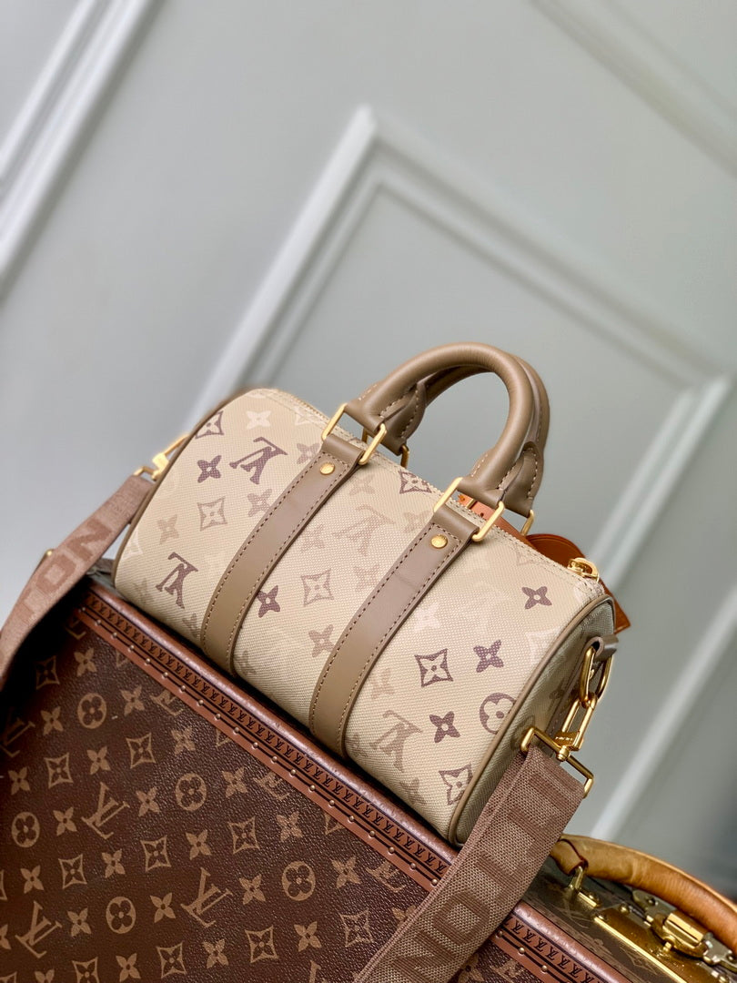 Louis Vuitton LV M29272 Keepall Bandoulière 25 Bag Sand Beige - Default Title - View 3