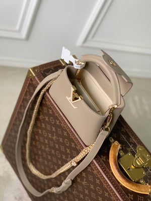 Louis Vuitton LV M29440 Capucines Mini Bag Galet Grey Taurillon leather - Default Title - View 10