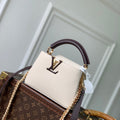 Louis Vuitton LV M29439 Capucines Mini Bag Cream/Burnt Mahogany - Default Title - View 1