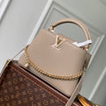 Louis Vuitton LV M29440 Capucines BB Bag Galet Grey Taurillon leather - Default Title - View 1