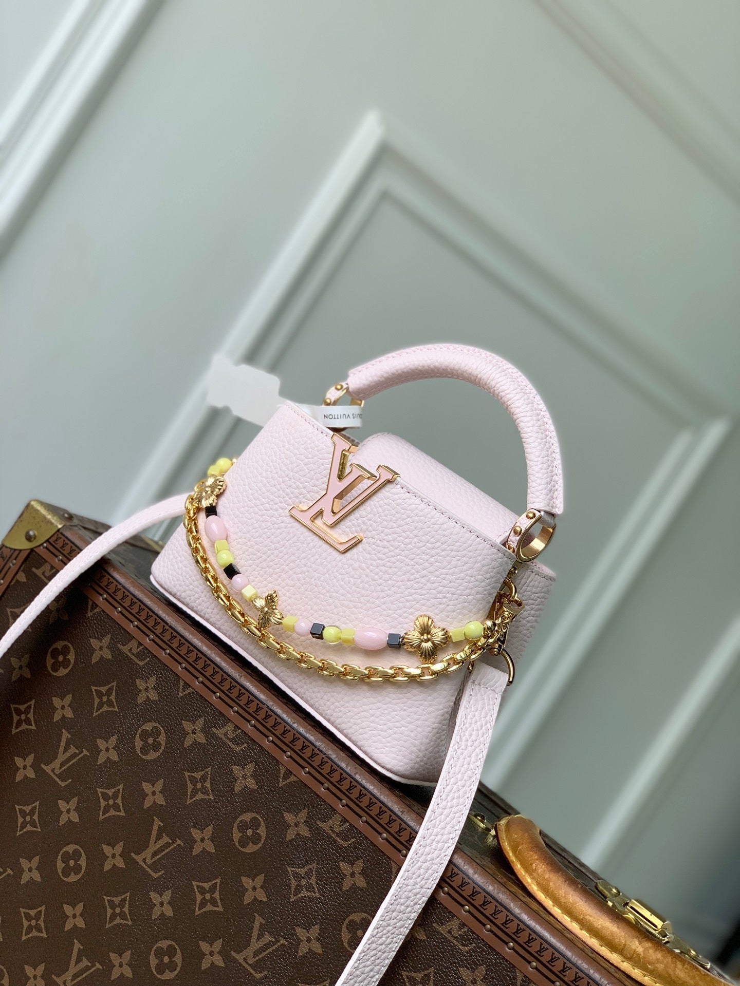 Louis Vuitton LV M29443 Capucines East West Mini Bag Pink - Default Title - View 1