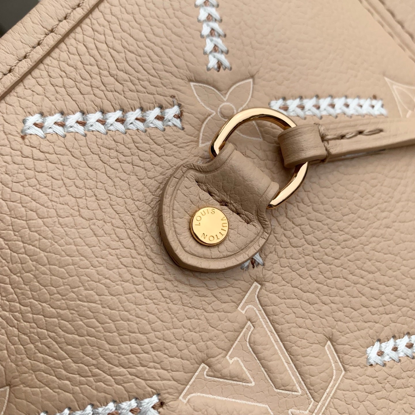 Louis Vuitton LV M29486 Neverfull MM Bag Hazelnut Couture