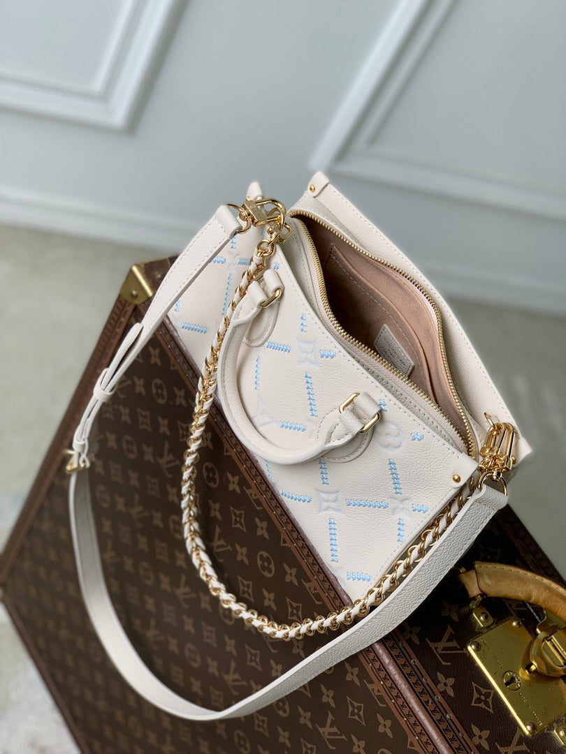 Louis Vuitton LV M29487 Onthego East West Bag Light Bliss Couture