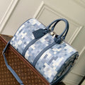 Louis Vuitton LV M29601 Keepall Bandoulière 45 Bag Denim Blue - Default Title - View 1
