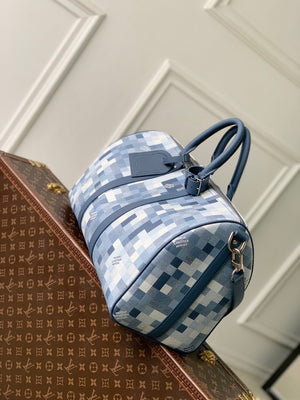 Louis Vuitton LV M29601 Keepall Bandoulière 45 Bag Denim Blue - Default Title - View 2
