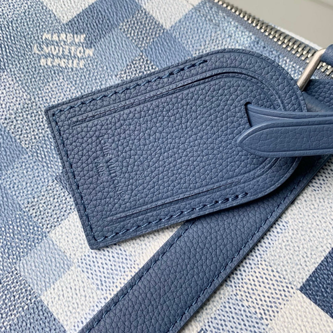 Louis Vuitton LV M29601 Keepall Bandoulière 45 Bag Denim Blue