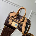 Louis Vuitton LV M2A408 Sac Speedy P9 Bandoulière 30 Réversible Dark Brown