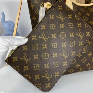 Louis Vuitton LV M40995 Neverfull MM Monogram?Canvas Beige - Default Title - View 5