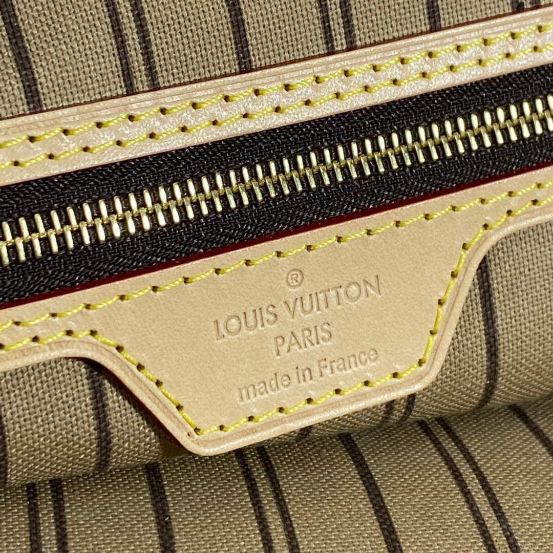 Louis Vuitton LV M40995 Neverfull MM Monogram?Canvas Beige
