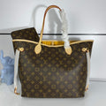 Louis Vuitton LV M40997 Neverfull MM Monogram?Canvas Cerise Yellow
