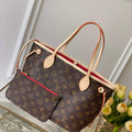 Louis Vuitton LV M41001 Neverfull PM Monogram Canvas Red - Default Title - View 1