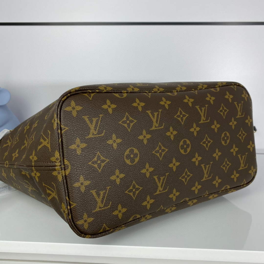 Louis Vuitton LV M41176 Neverfull MM Monogram?Canvas Black