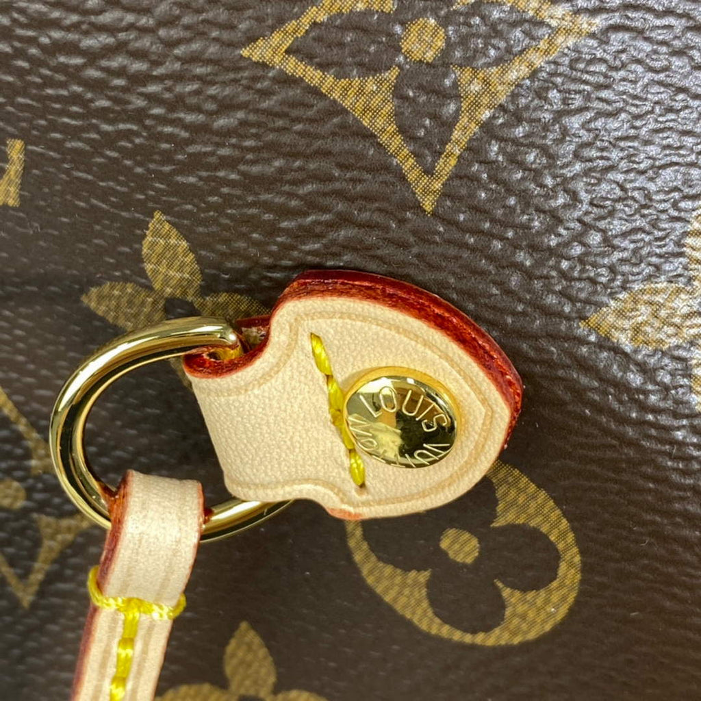Louis Vuitton LV M41177 Neverfull MM Monogram?Canvas Cerise Red