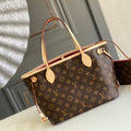 Louis Vuitton LV M41245 Neverfull PM Monogram Canvas Plum - Default Title - View 1