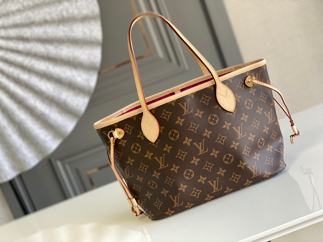 Louis Vuitton LV M41245 Neverfull PM Monogram Canvas Plum - Default Title - View 3