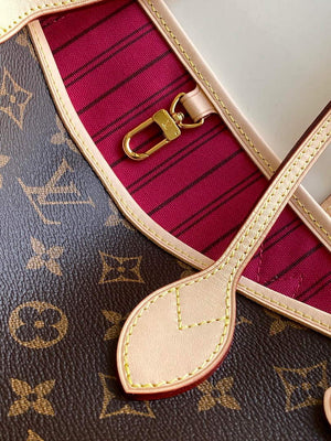 Louis Vuitton LV M41245 Neverfull PM Monogram Canvas Plum - Default Title - View 4