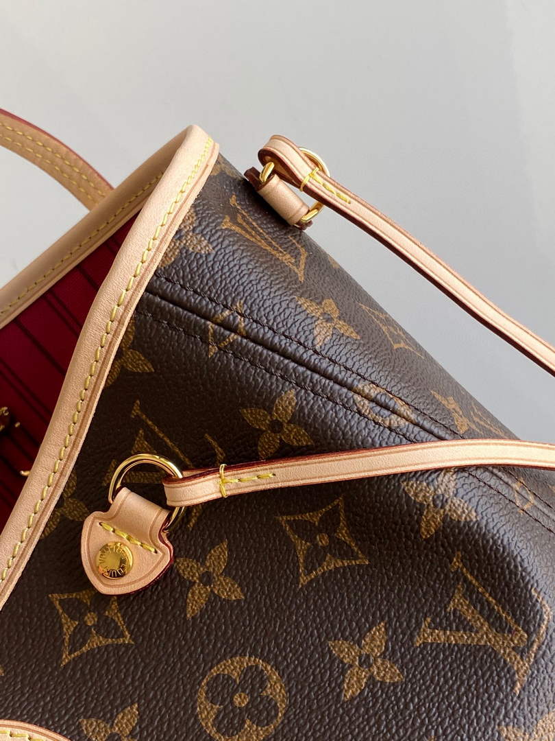 Louis Vuitton LV M41245 Neverfull PM Monogram Canvas Plum - Default Title - View 6