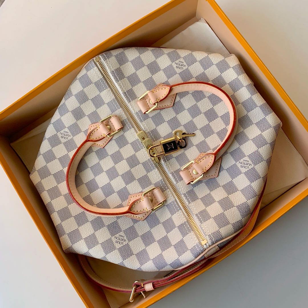 Louis Vuitton LV M41373 Speedy 30 Bag Damier Ebène