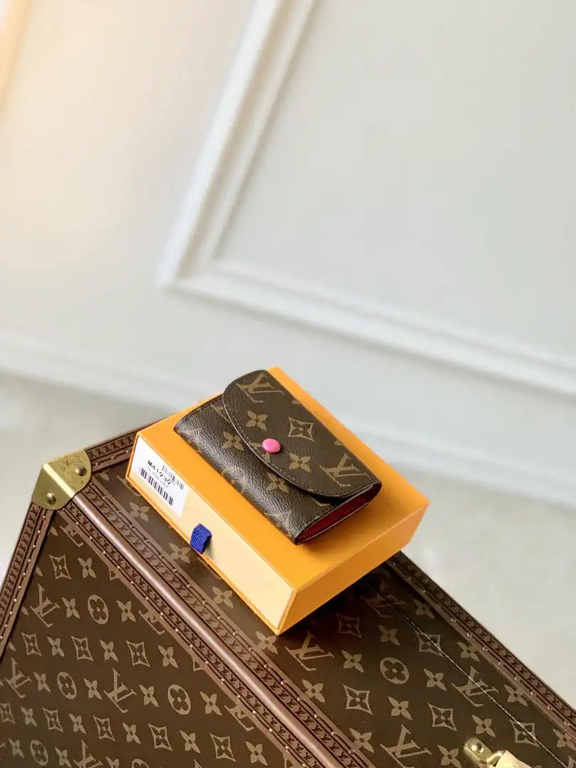 Louis Vuitton LV M41939 Rosalie Coin Purse Rose Red