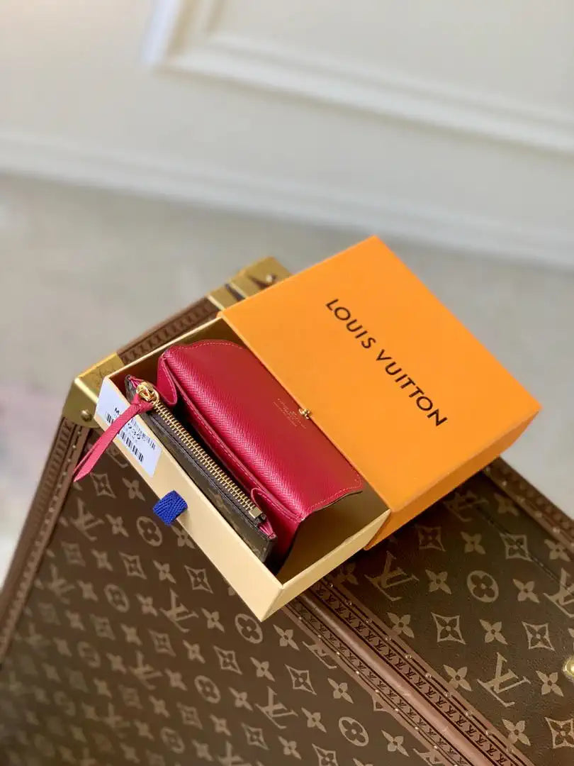 Louis Vuitton LV M41939 Rosalie Coin Purse Rose Red