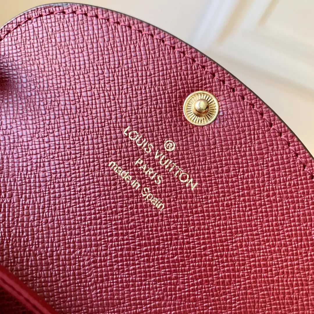 Louis Vuitton LV M41939 Rosalie Coin Purse Wine Red