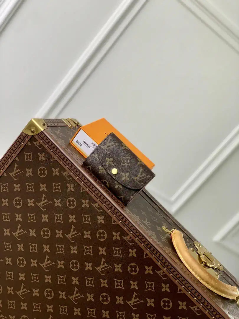 Louis Vuitton LV M41939 Rosalie Coin Purse Gold Pink