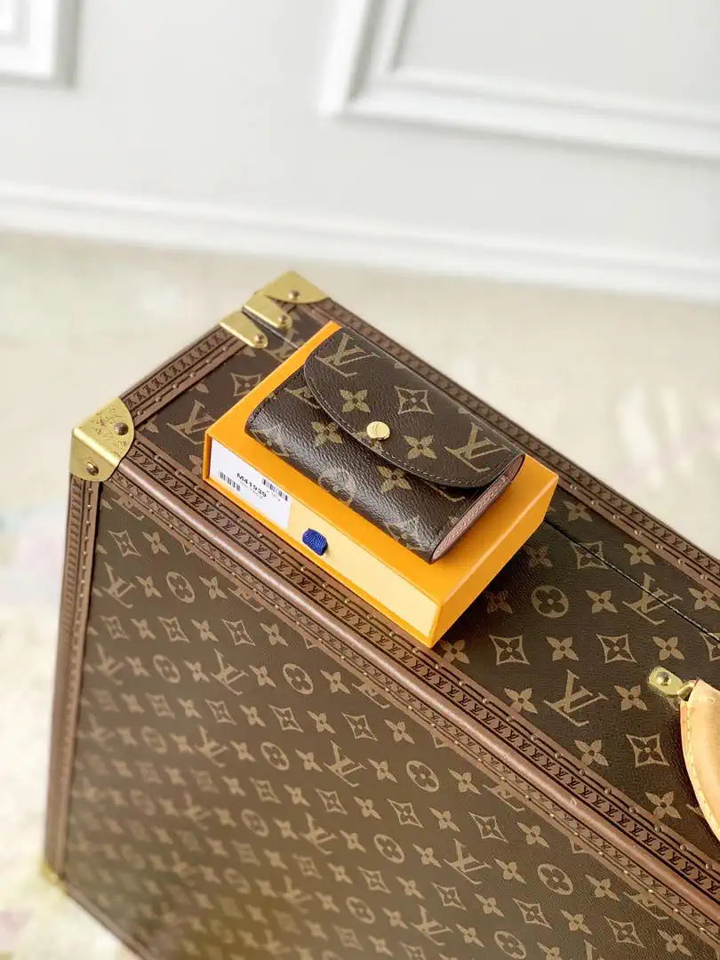 Louis Vuitton LV M41939 Rosalie Coin Purse Gold Pink