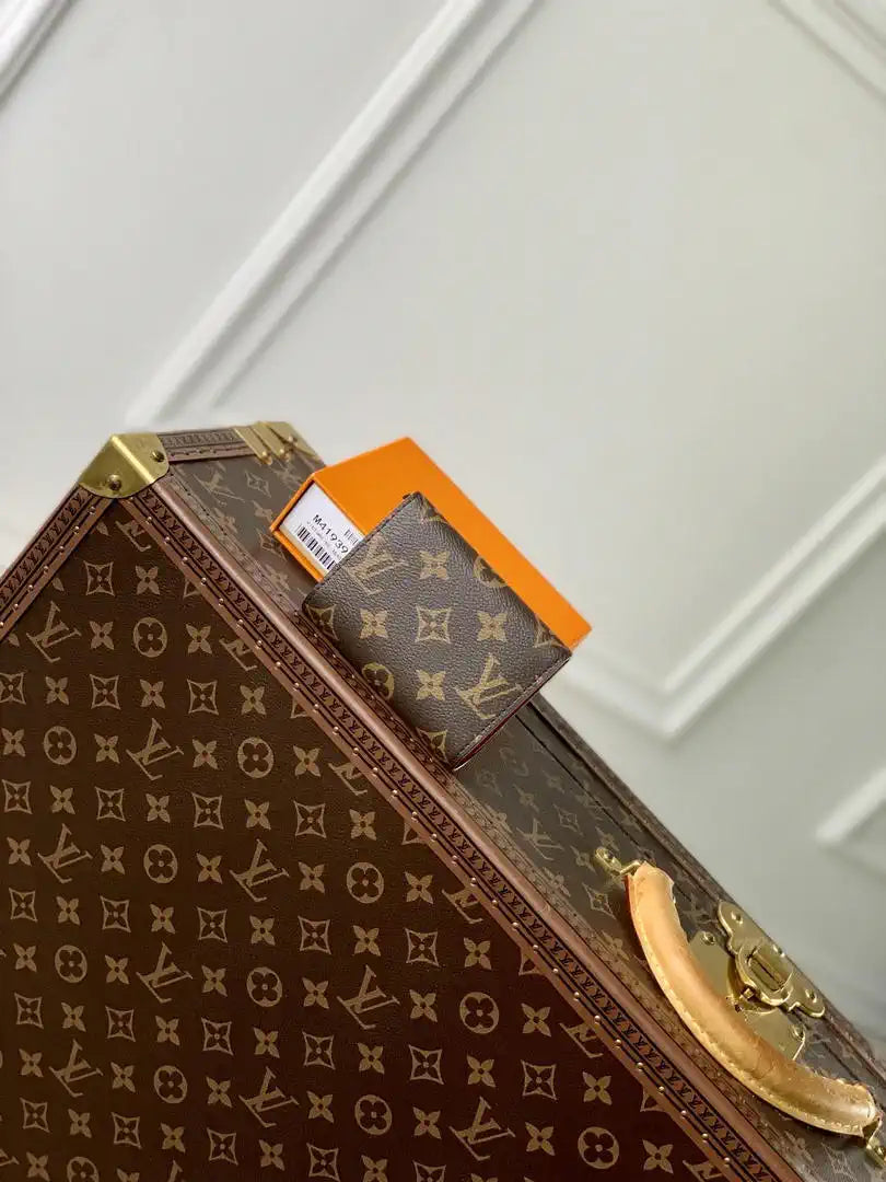 Louis Vuitton LV M41939 Rosalie Coin Purse Gold Rose Red