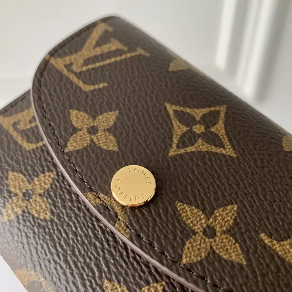 Louis Vuitton LV M41939 Rosalie Coin Purse Gold Rose Red