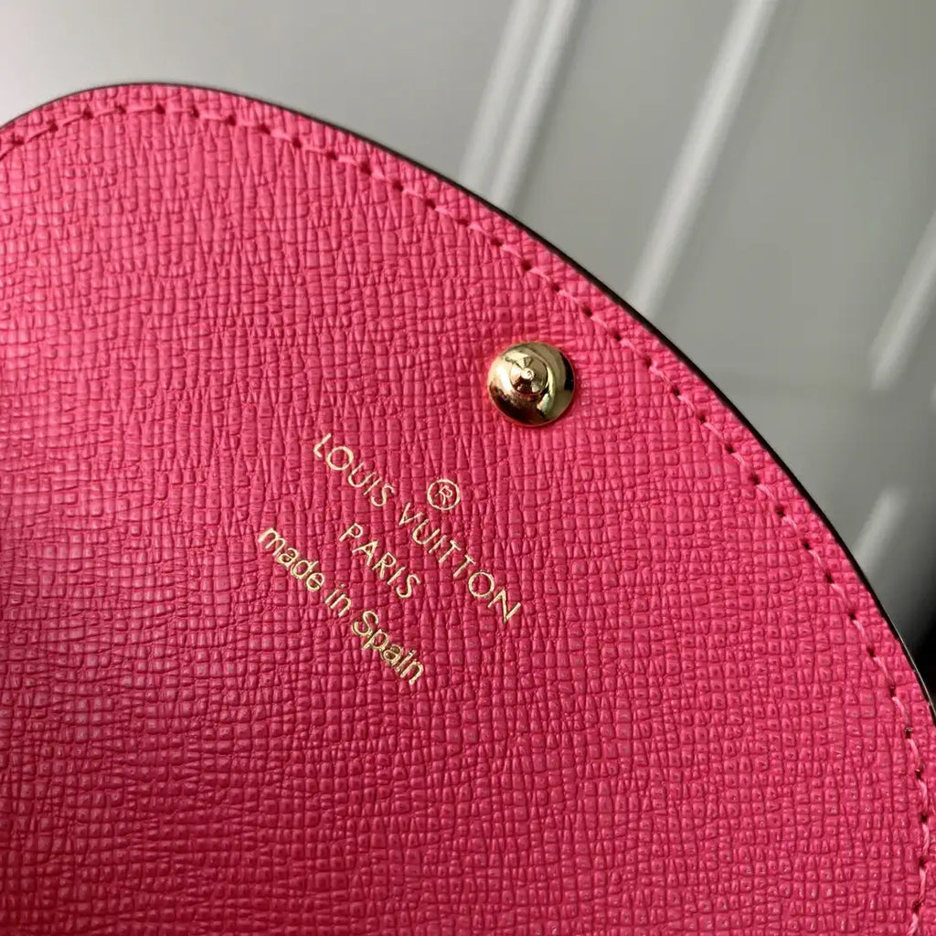 Louis Vuitton LV M41939 Rosalie Coin Purse Gold Rose Red