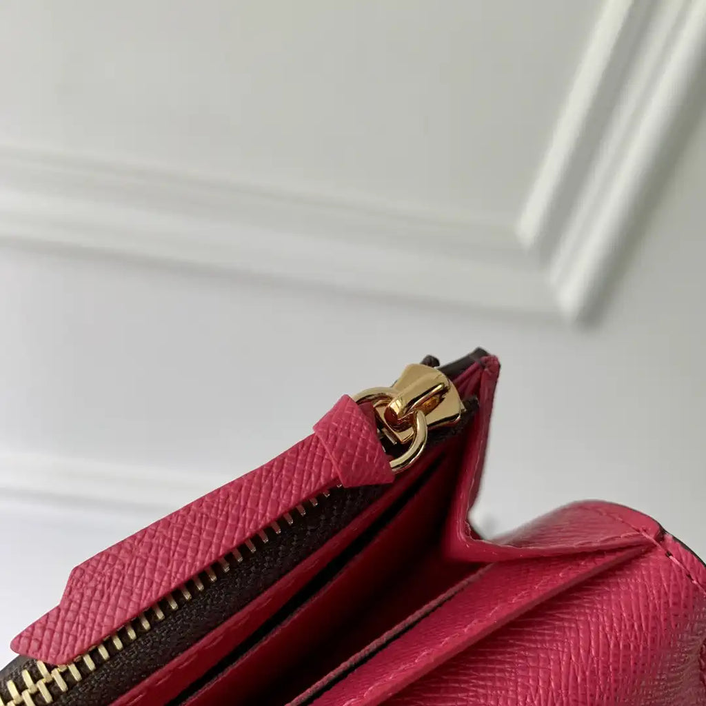Louis Vuitton LV M41939 Rosalie Coin Purse Gold Rose Red