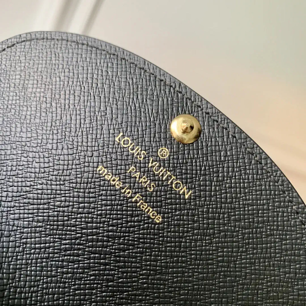 Louis Vuitton LV M41939 Rosalie Coin Purse Monogram Gold Black